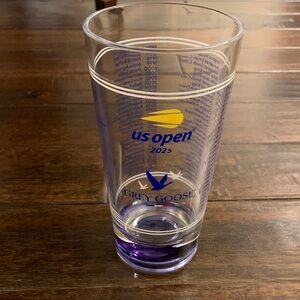 US Open 2025 Grey Goose Souvenir Thick Plastic Glass